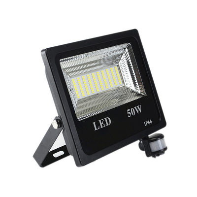 Su geçirmez LED PIR Projektör 50W 5000 Lümen Hareket Sensörü Işık IP66