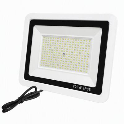 200W LED Projektör Beyaz Kasa